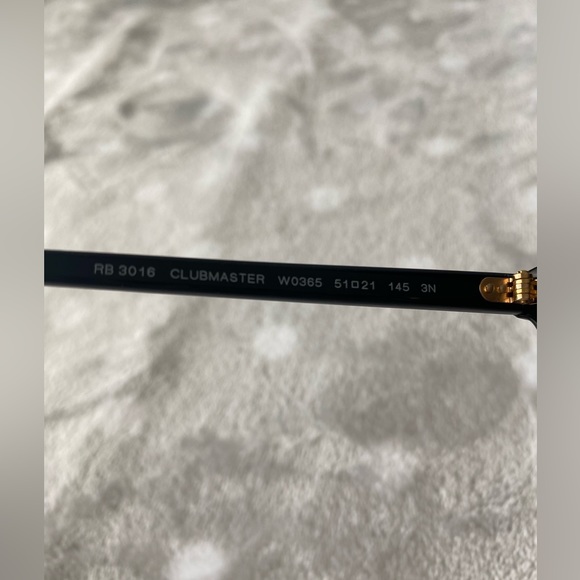 Ray-Ban Black Clubmaster Sunglasses. - Picture 10 of 11